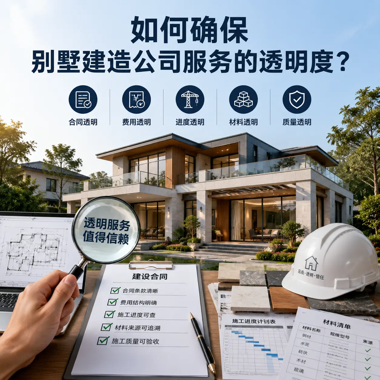 在 贵阳 如何确保别墅建造公司服务的透明度?