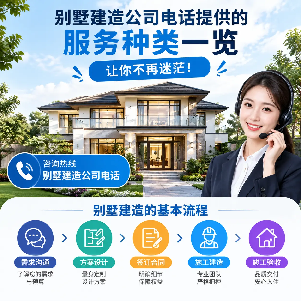 别墅建造公司电话提供的服务种类一览,让你不再迷茫!