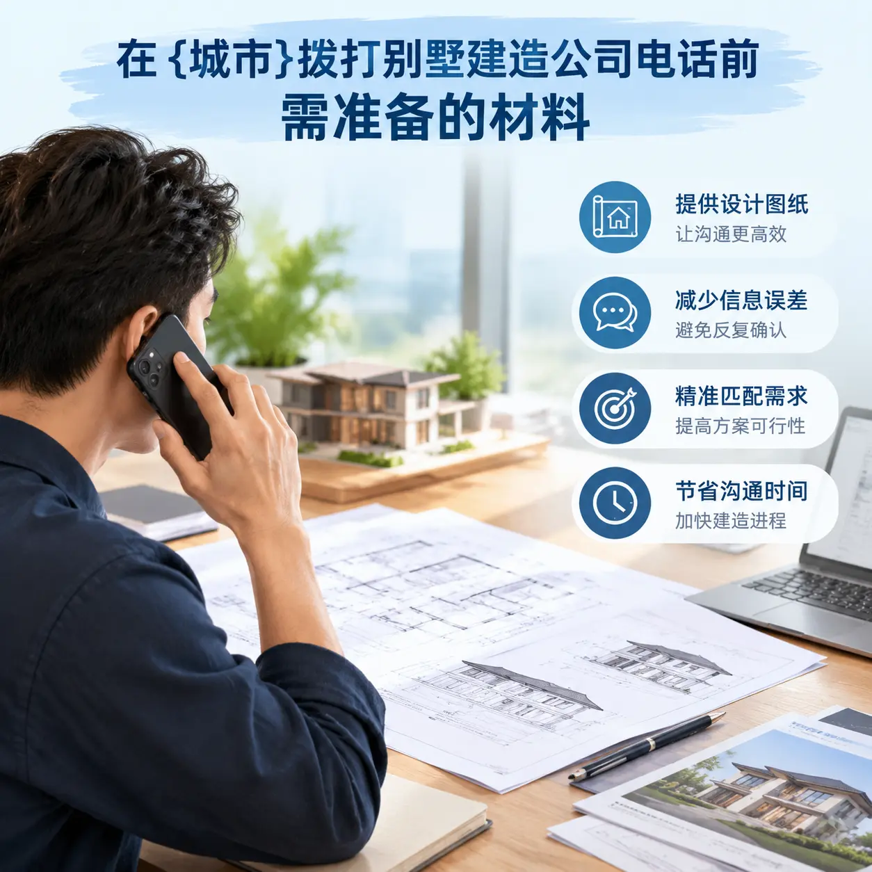 在贵阳拨打别墅建造公司电话前需准备的材料