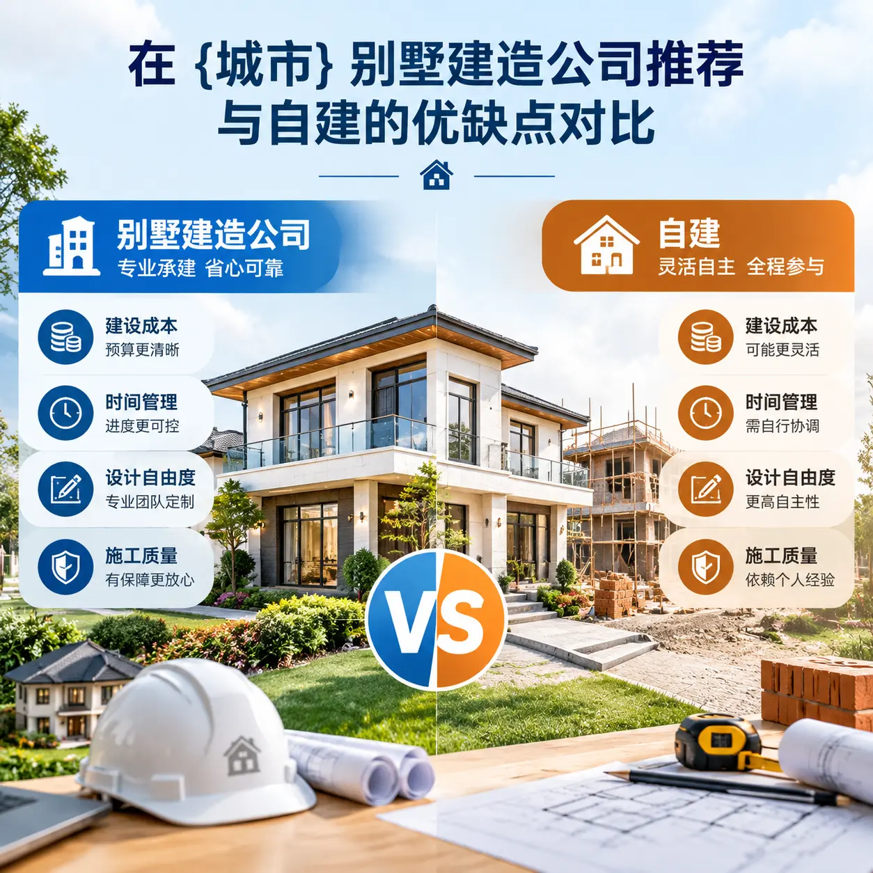 在 贵阳 别墅建造公司推荐与自建的优缺点对比